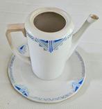antiek keramisch bord + koffiepot, Ophalen