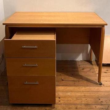 Vol hout beuk burau + ladekast (zie foto’s!)+verlengstuk TOP beschikbaar voor biedingen