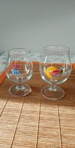 voetglazen Lipton Ice Tea 2 stuks, Ophalen of Verzenden, Zo goed als nieuw, Frisdrankglas