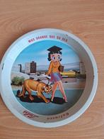Betty Boop Mexicaans metalen reclamebakje 1960., Verzamelen, Ophalen of Verzenden, Gebruikt, Mens