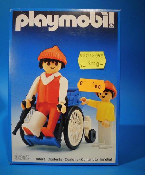 PLAYMOBIL - Patient in rolstoel met kind - 3363 - Vintage -, Kinderen en Baby's, Speelgoed | Playmobil, Nieuw, Complete set, Ophalen