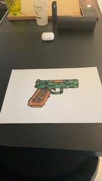 Geweer schilderij, Ophalen of Verzenden