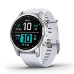Garmin Fenix 7s White 42mm, Handtassen en Accessoires, Sporthorloges, Wit, Garmin, Ophalen of Verzenden, Zo goed als nieuw
