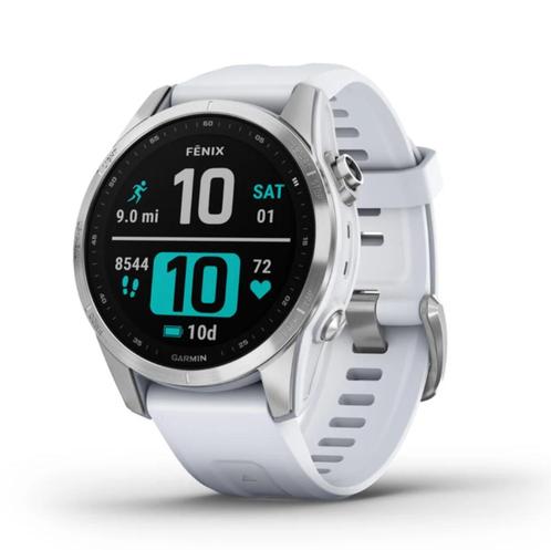 Garmin Fenix 7s White 42mm, Handtassen en Accessoires, Sporthorloges, Zo goed als nieuw, Wit, Afstand, Calorieverbanding, Conditie