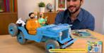 Tintin Jeep 1/8 maanlens voor dames, Ophalen of Verzenden, Kuifje, Nieuw, Beeldje of Figuurtje