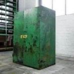 vintage metalen werkkase jaren 1940-1950, Huis en Inrichting, Kasten | Roldeurkasten en Archiefkasten, Ophalen, Zo goed als nieuw
