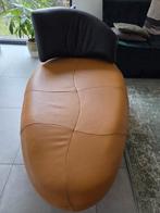 Leolux Kikko chaise longue Maïsgeel/zwart. Nieuwstaat., Huis en Inrichting, Ophalen, Nieuw, Eenpersoons, Leer