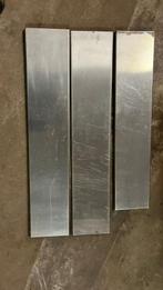 RVS / INOX plaatjes, muurplaatjes, Doe-het-zelf en Bouw, Platen en Panelen, Ophalen, Gebruikt, Overige materialen, Minder dan 20 mm
