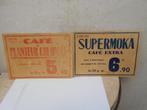 2 reklames-koffie-karton  1937-1939, Ophalen of Verzenden