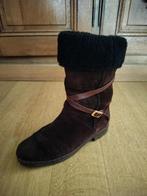 Donkerbruine Italiaanse Winterlaarsjes - daim - maat 38 1/2, Kleding | Dames, ANDERE, Bruin, Lage of Enkellaarzen, Ophalen of Verzenden