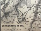 1885 francorchaps nabij spa in Belgie O U D in lijst, Carte géographique, Utilisé, Enlèvement ou Envoi, Belgique