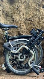 Brompton MR6 zwart telescopisch dynamozadel 6 versnellingen, Ophalen, Brompton, 14 tot 16 inch, Versnellingen