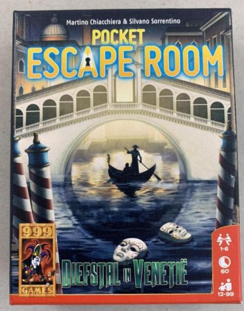 Pocket Escape Room Diefstal in Venetië spel compleet, Hobby en Vrije tijd, Gezelschapsspellen | Bordspellen, Gebruikt, Verzenden