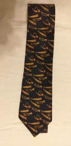 Derby stropdas met trompetpatroon, Kleding | Heren, Stropdassen, Derby, Blauw, Ophalen of Verzenden, Zo goed als nieuw