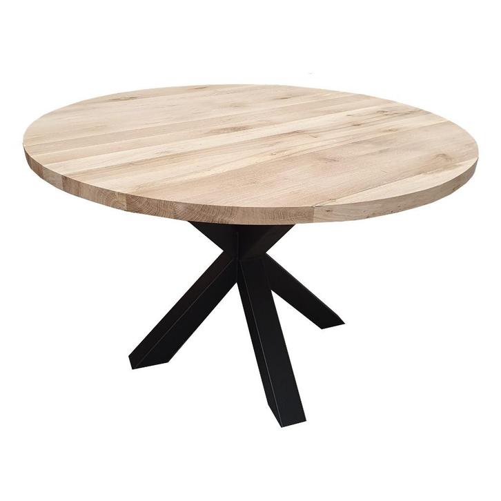 Eiken tafel | tafelbladen | eettafel | rond | eiken | tafel, Huis en Inrichting, Tafels | Eettafels, Nieuw, Rond, Eikenhout, Ophalen