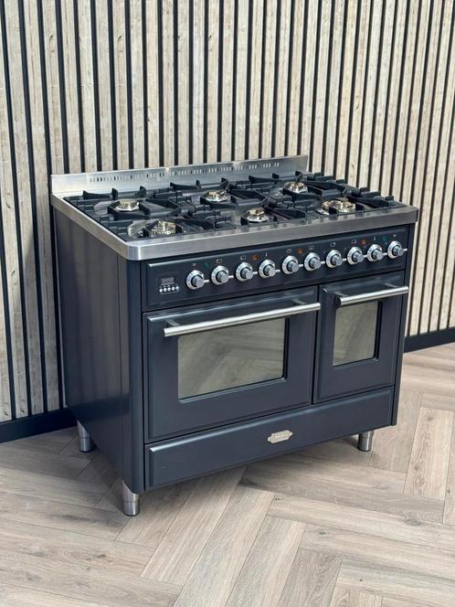 Luxe Boretti Majestic Antraciet 100cm Gas Dubbele Oven, Elektronische apparatuur, Fornuizen, Gas, Ophalen of Verzenden