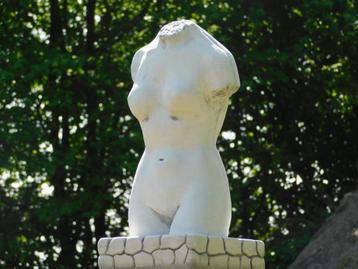 Statue torse de femme - 55 cm - Pierre
