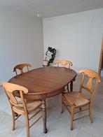Tafel en 4 stoelen Grange, Ophalen, Zo goed als nieuw, Ovaal