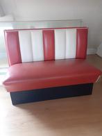 Bel air zitbank (diner booth), Huis en Inrichting, Zetels | Voetbanken en poefs, Gebruikt, 100 tot 125 cm, Ophalen, American fifties furniture