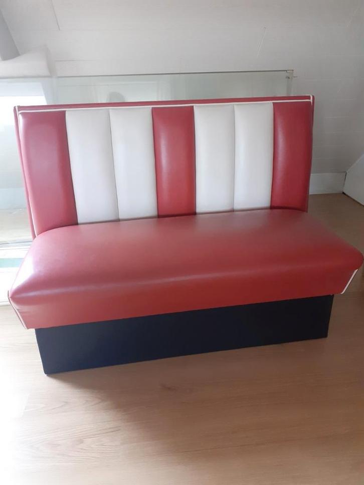 Bel air zitbank (diner booth), Huis en Inrichting, Zetels | Voetbanken en poefs, Gebruikt, 100 tot 125 cm, Ophalen
