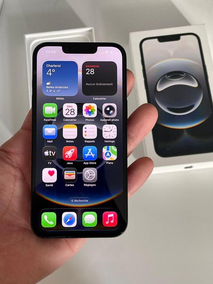 iPhone 16e 128 gb noir comme neuf, Télécoms, Téléphonie mobile | Apple iPhone, Comme neuf, 128 GB, iPhone 16e, Noir, Enlèvement