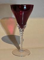 Lot de 6 coupes à champagne vintage rouge rubis pied torsadé, Antiquités & Art, Antiquités | Verre & Cristal, Enlèvement ou Envoi