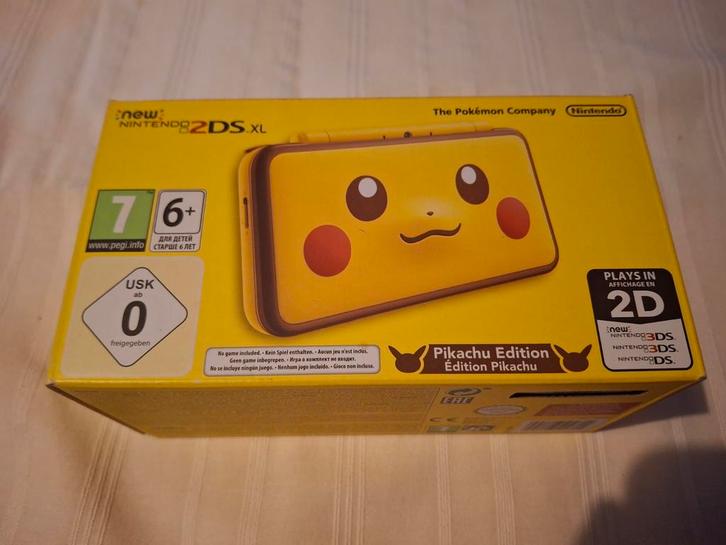 Nintendo 2ds xl pikachu edition nieuwstaat, Games en Spelcomputers, Spelcomputers | Nintendo 2DS en 3DS, Zo goed als nieuw, 2DS