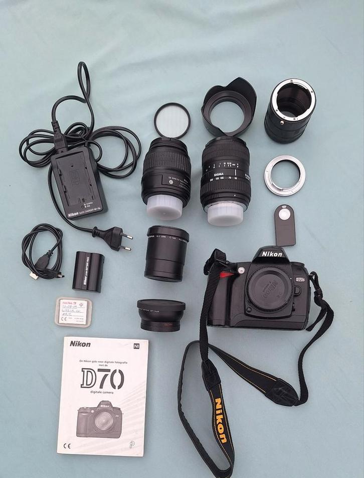 Nikon D70-S, Audio, Tv en Foto, Fotocamera's Digitaal, Zo goed als nieuw, Spiegelreflex, Nikon, Ophalen of Verzenden