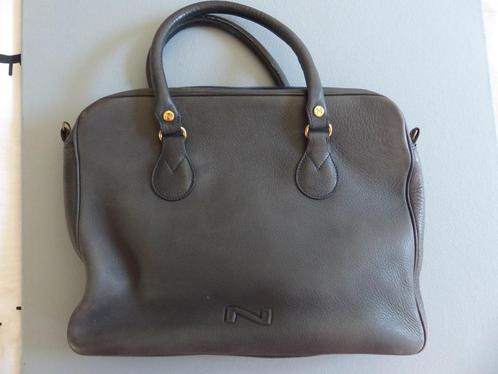 Nathan boeken/aktentas, Handtassen en Accessoires, Tassen | Damestassen, Gebruikt, Overige typen, Grijs, Ophalen of Verzenden