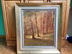 Schilderij bomen in het bos, Antiek en Kunst, Kunst | Schilderijen | Klassiek, Ophalen