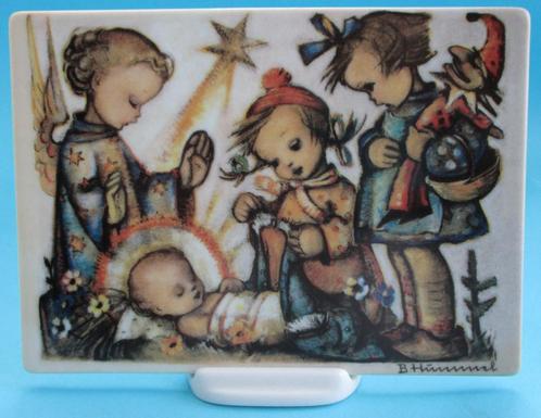 B Hummel:001-Kerst Tableau met Kinderen + jaren’50, Collections, Statues & Figurines, Comme neuf, Hummel, Envoi