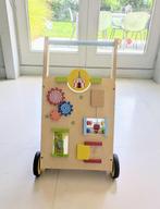 Houten loopwagentje, Ophalen, Gebruikt