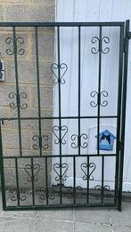 Porte en fer forgé, Jardin & Terrasse, Portes de jardin, Portail battant, Comme neuf, 100 à 150 cm, Fer