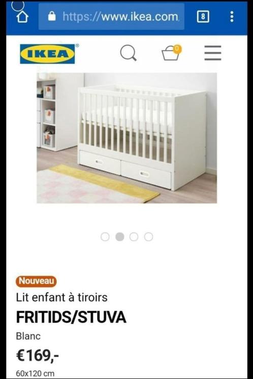 Evolutieve baby slaapbed, Kinderen en Baby's, Kinderkamer | Bedden, Gebruikt, 140 tot 160 cm, Minder dan 70 cm, Matras, Ophalen