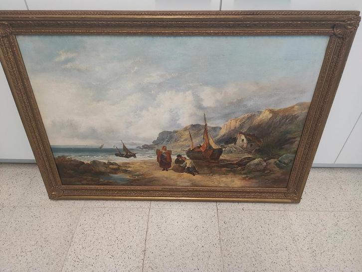 Britsche Kunstenaar Joseph Horlor  schilderij, Antiek en Kunst, Kunst | Schilderijen | Klassiek, Ophalen of Verzenden