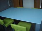 Keukentafel glas, Ophalen, 100 tot 150 cm, 50 tot 100 cm, Vier personen