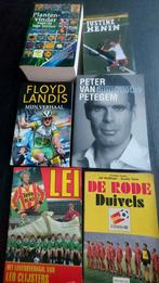 Kies uit 74 boeken (voetbal, wielersport, variété), Boeken, Ophalen of Verzenden