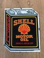 Shell motor olie emaille bordje, Verzamelen, Merken en Reclamevoorwerpen, Ophalen of Verzenden, Gebruikt, Reclamebord