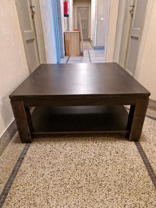 Table basse bois 1m x 1m, Maison & Meubles, Tables | Tables de salon, Comme neuf, Enlèvement