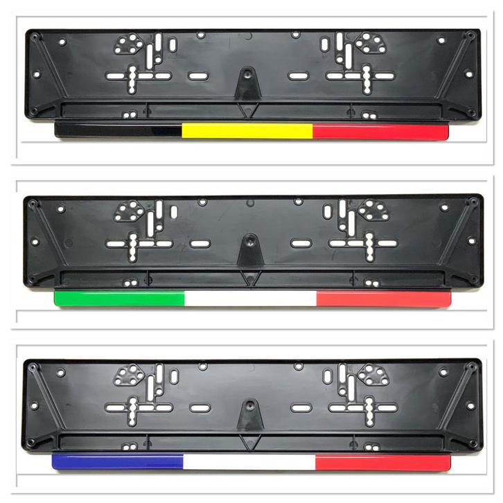 Support-plaques immatriculation drapeau doming, Autos : Divers, Supports de plaque d'immatriculation, Neuf, Enlèvement ou Envoi