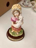 Beeld country kids by leonardo meisje met lam, Enlèvement, Utilisé