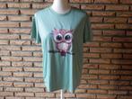 (22) - tee shirt femme t.42 vert - shein - neuve -, Maat 42/44 (L), Nieuw, Ophalen of Verzenden, Korte mouw