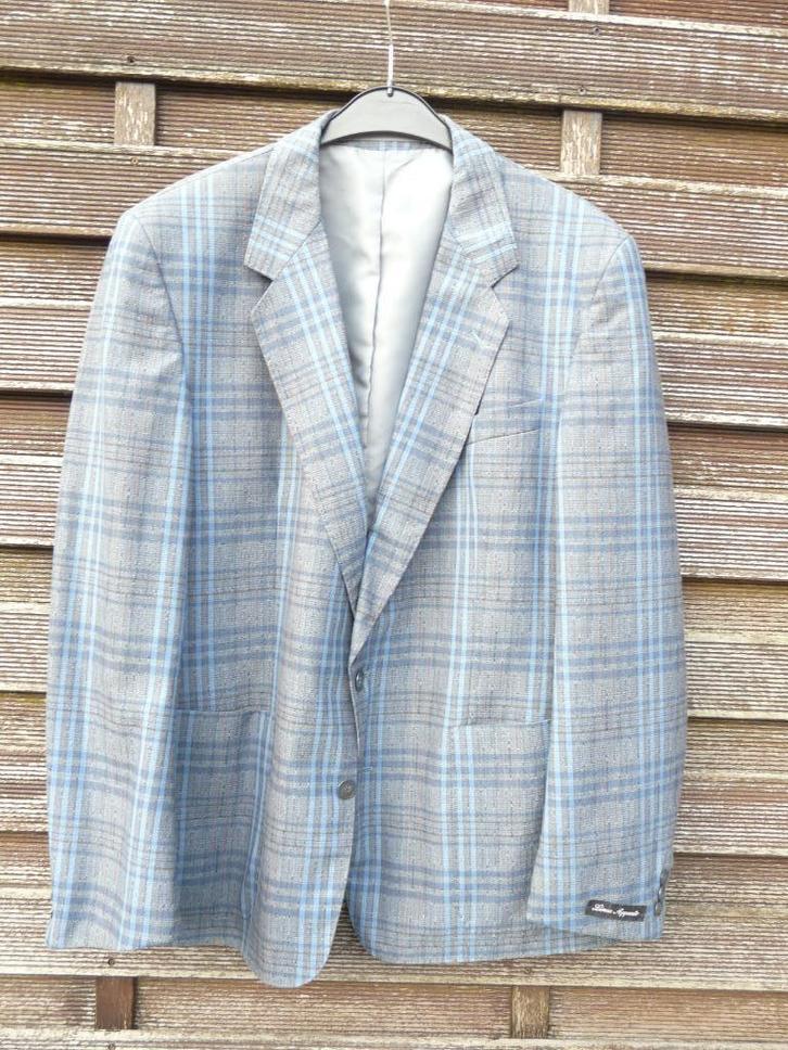 Herenveston "Linea appunto "" in 90%wol maat 52, Kleding | Heren, Kostuums en vesten, Gedragen, Maat 52/54 (L), Blauw, Ophalen