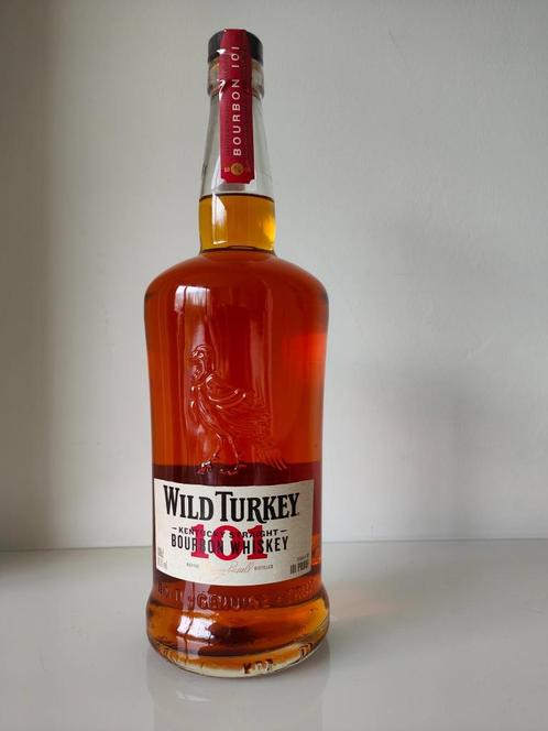 Wild Turkey 101, Bourbon Whisky,  101 Proof, 1 Liter, 50,5%, Verzamelen, Wijnen, Nieuw, Overige typen, Overige gebieden, Vol, Ophalen of Verzenden