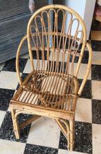 Superbe chaise en osier années 60, Jardin & Terrasse, Utilisé, Osier