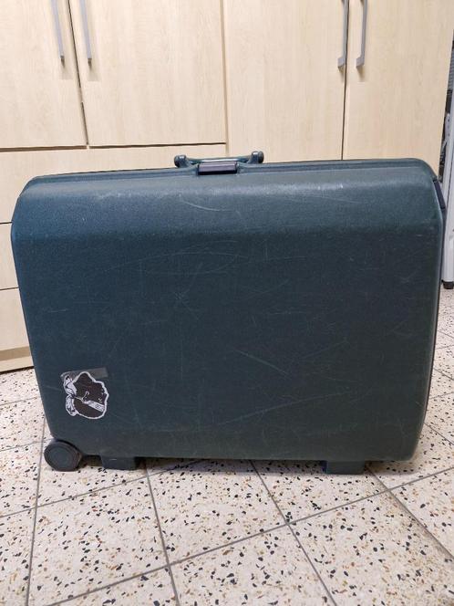 Valise Samsonite verte, Handtassen en Accessoires, Koffers, Gebruikt, Hard kunststof, 50 tot 60 cm, 35 tot 45 cm, Wieltjes, Ophalen