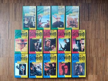 Clint Eastwood 14-delige VHS collectie beschikbaar voor biedingen