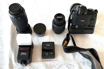 Camera NIKON Reflex D5000 + objectieven en staander beschikbaar voor biedingen