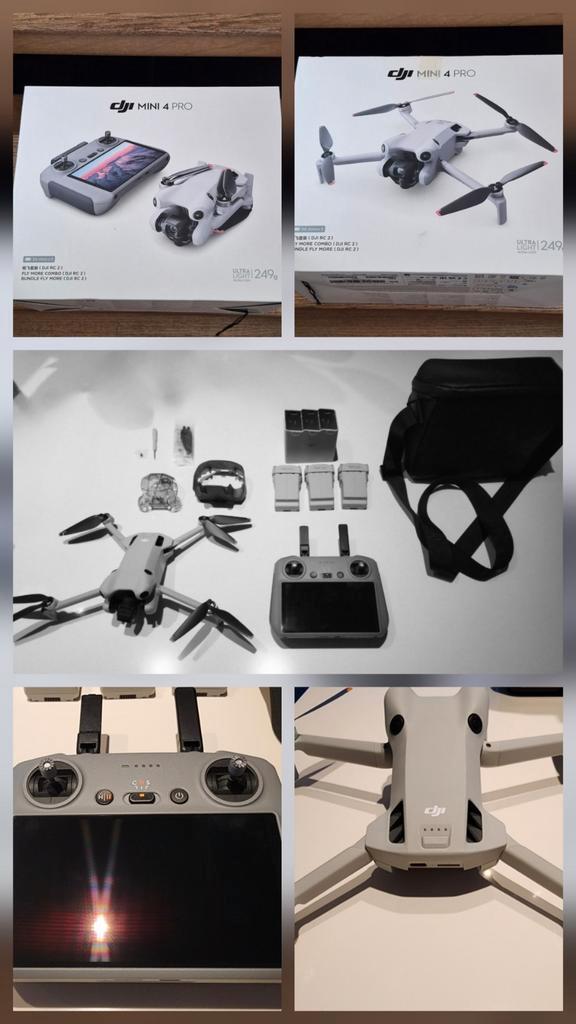 DJI Mini 4 Pro Fly More Combo + Smart Controller RC2 + acc, TV, Hi-fi & Vidéo, Drones, DJI, Enlèvement