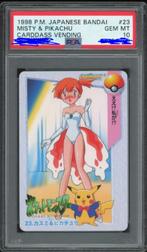 PSA 10 Misty & Pikachu #23 Pokemon Japanese 1998 Carddass, Hobby en Vrije tijd, Verzamelkaartspellen | Pokémon, Ophalen, Nieuw